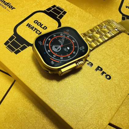 24k-Gold Ultra-9 Hybrid Smartwatch Watch - For Boys & Girls (high quality)