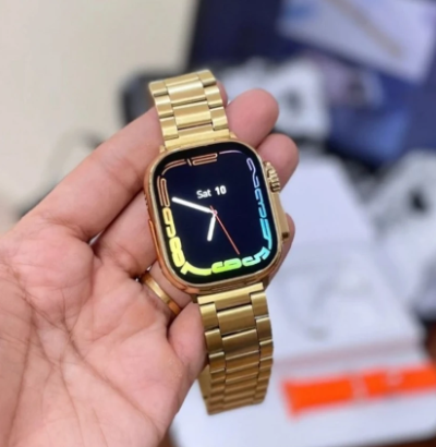 24k-Gold Ultra-9 Hybrid Smartwatch Watch - For Boys & Girls (high quality)
