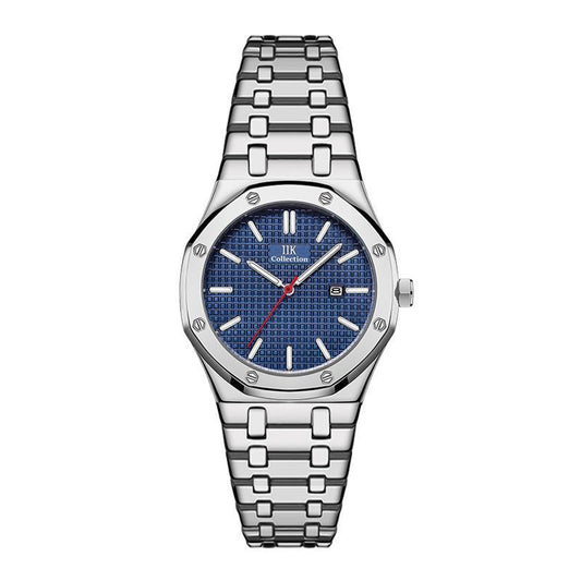 IIK brand watch quartz watch calendar waterproof steel band Men's Watch 1338A