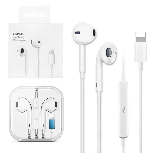 Apple Lightning Connector Superior Sound Wired Earphones with Dual Mic