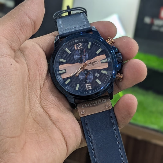 Crespo Tactical Chrono – Bold Precision in Navy Blue